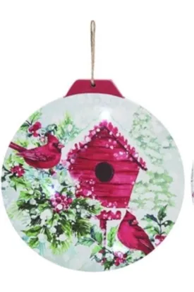 11" Lightup Cardinal Ornament Sign: House One