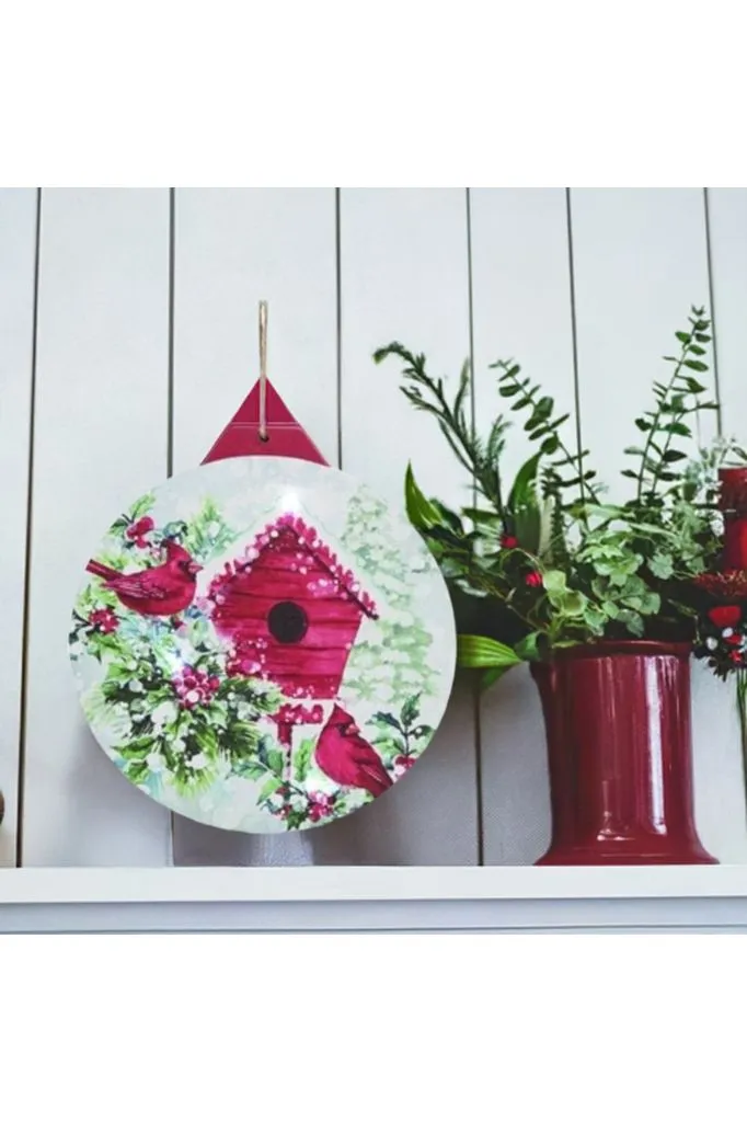11" Lightup Cardinal Ornament Sign: House One