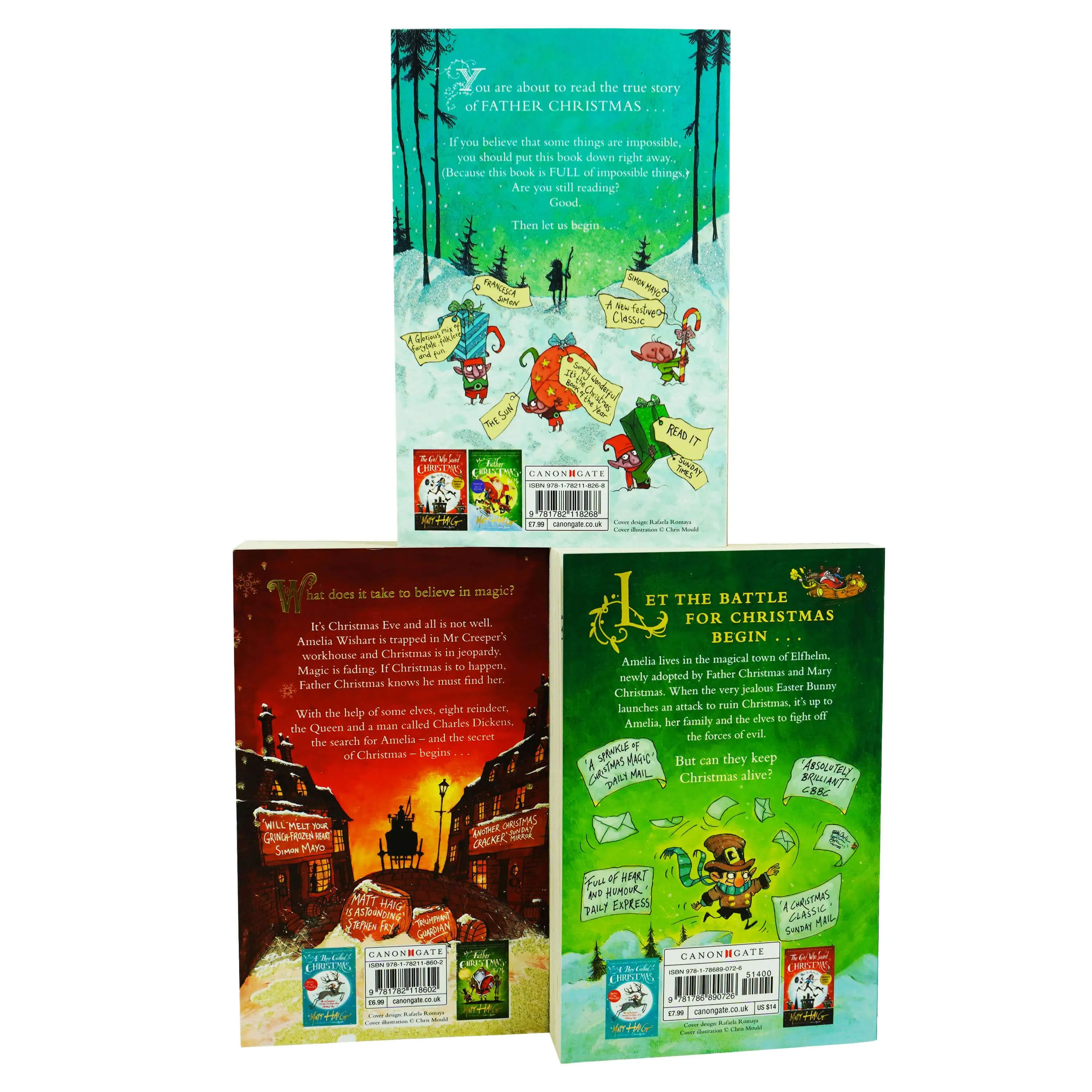 A Boy Called Christmas by Matt Haig 3 Book Collection Set - Ages 7-11 - Paperback