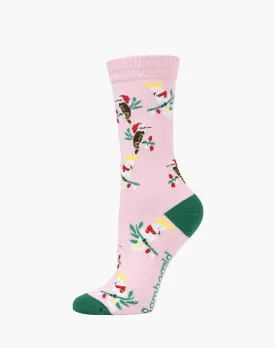 Aussie Xmas Birds | Womens Bamboo Sock