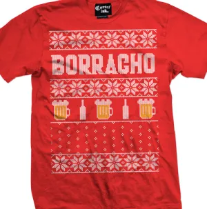 Borracho Ugly Christmas Sweater Men's T-Shirt