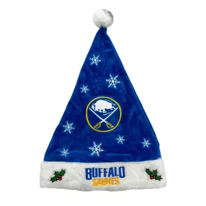 Buffalo Sabres Royal & Gold Holiday Santa Hat