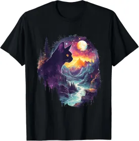 Cat Graphic With A Cute Kitty Animal Face For Pet Lovers T-Shirt