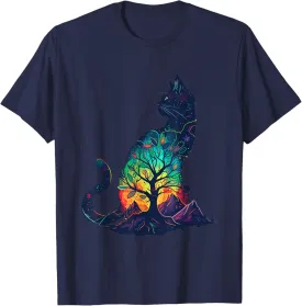 Cat Graphic With A Cute Kitty Animal Face For Pet Lovers T-Shirt