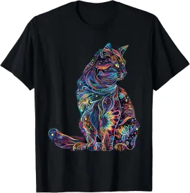 Cat Graphic with A Cute Kitty Animal Face for Pet Lovers T-Shirt