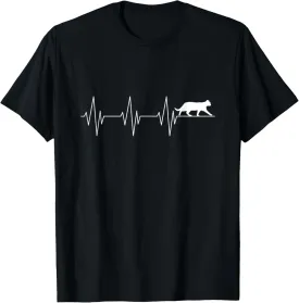 Cat Heartbeat DNA Cats Mom T-Shirt