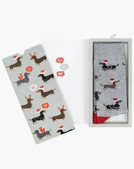 Christmas Ho Ho Ho Dash | Mens Bamboo Sock Card