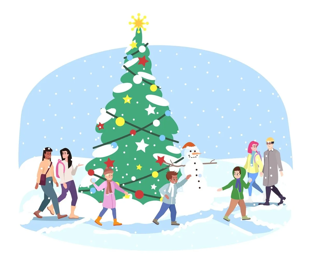 Christmas icons & illustrations bundle