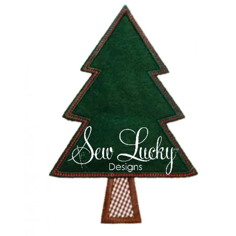 Christmas Pine Tree Applique
