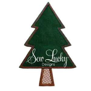 Christmas Pine Tree Applique