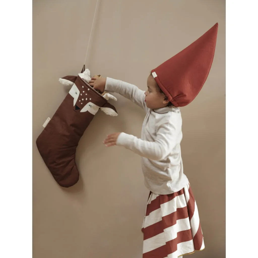 Christmas Stocking Deer - Chestnut