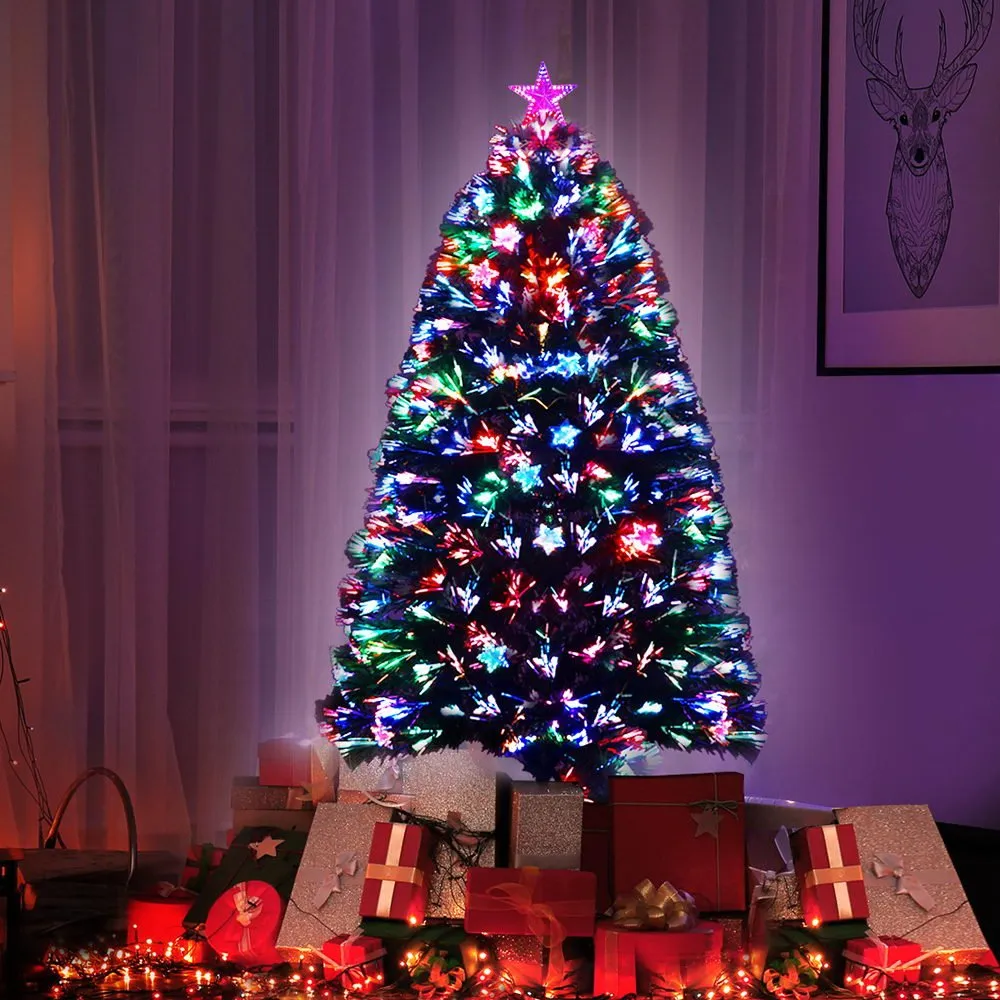 Christmas Tree 1.2M LED Xmas trees with Lights Multi Colour