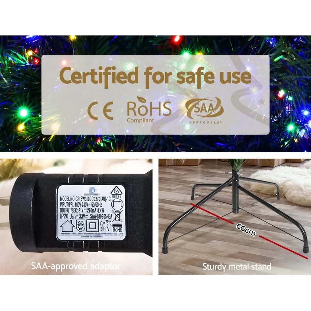 Christmas Tree 2.4M Xmas Tree with 3190 LED Lights Multi Colour