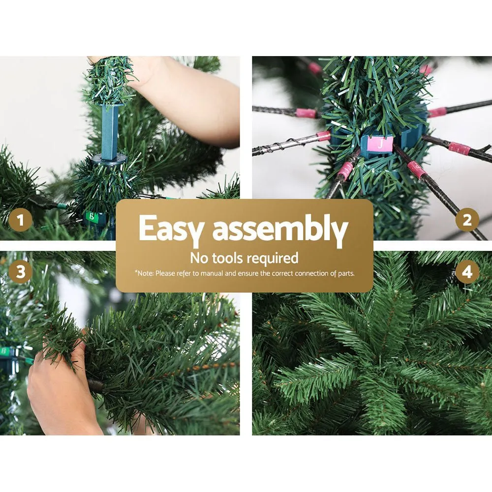 Christmas Tree 2.4M Xmas Trees Decorations Green 1500 Tips