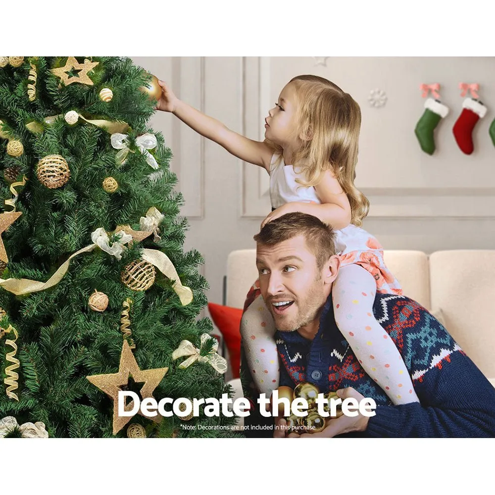 Christmas Tree 2.4M Xmas Trees Decorations Green 1500 Tips