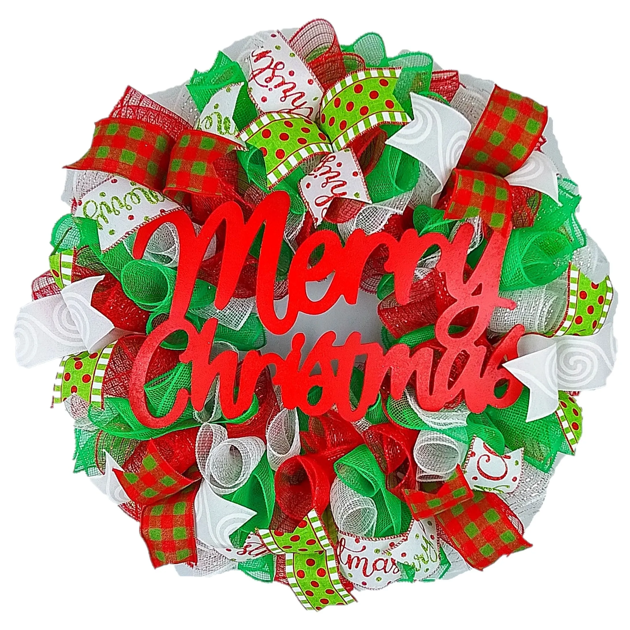 Christmas Tree Bows | Lime Green Present Bow | Red Tree Bow