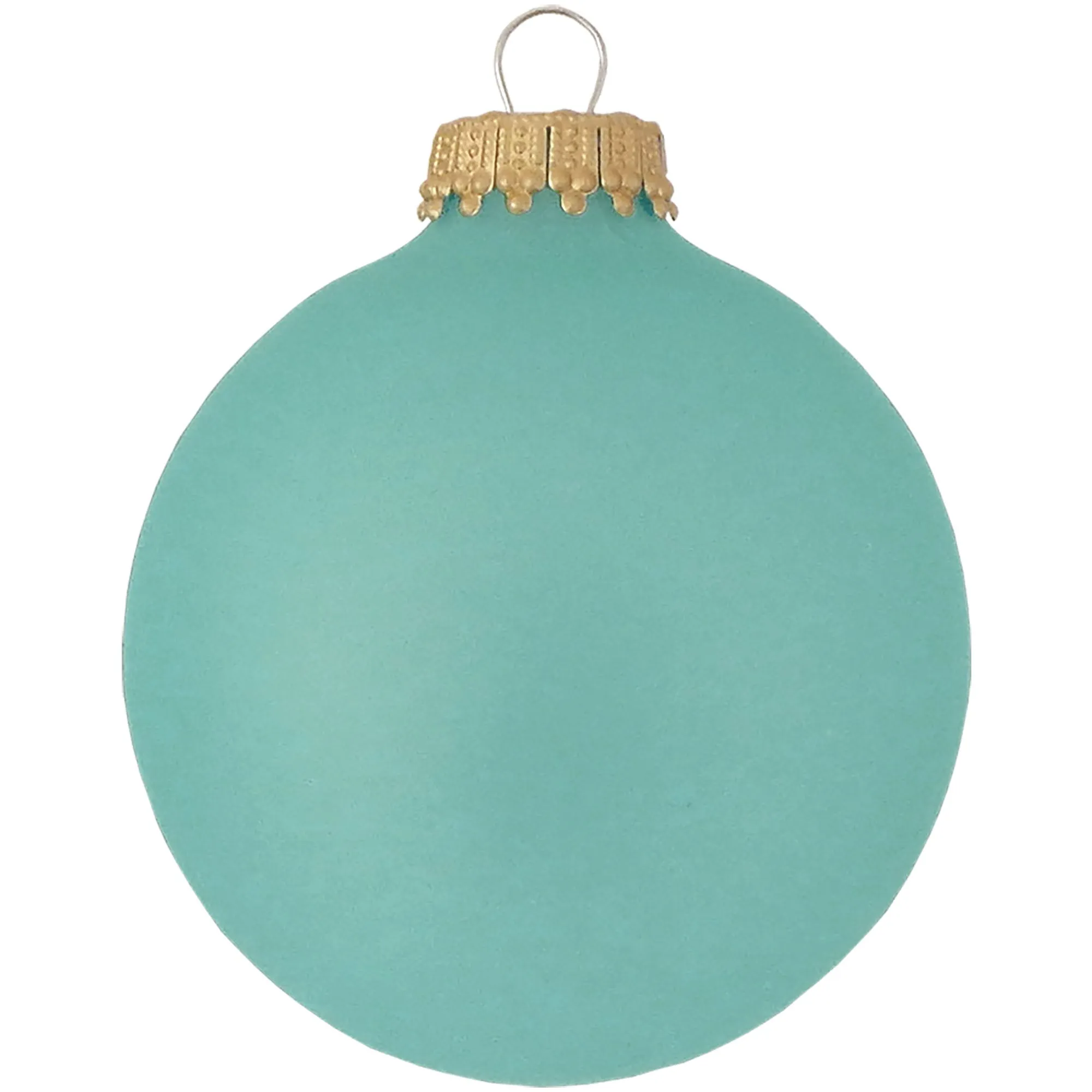 Christmas Tree Ornaments - 67mm / 2.625" Designer Glass Balls from Christmas by Krebs - Handmade Seamless Hanging Holiday Decorations for Trees - Set of 8