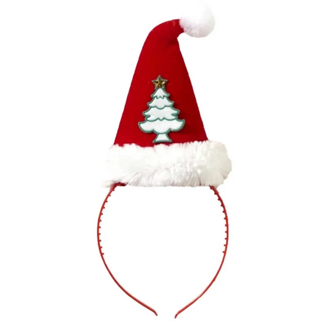 Christmas Tree Santa Hat Headband