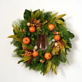 Citrus Spice Christmas Front Door Wreath Winter Mantel Decor - Available in 2 Sizes