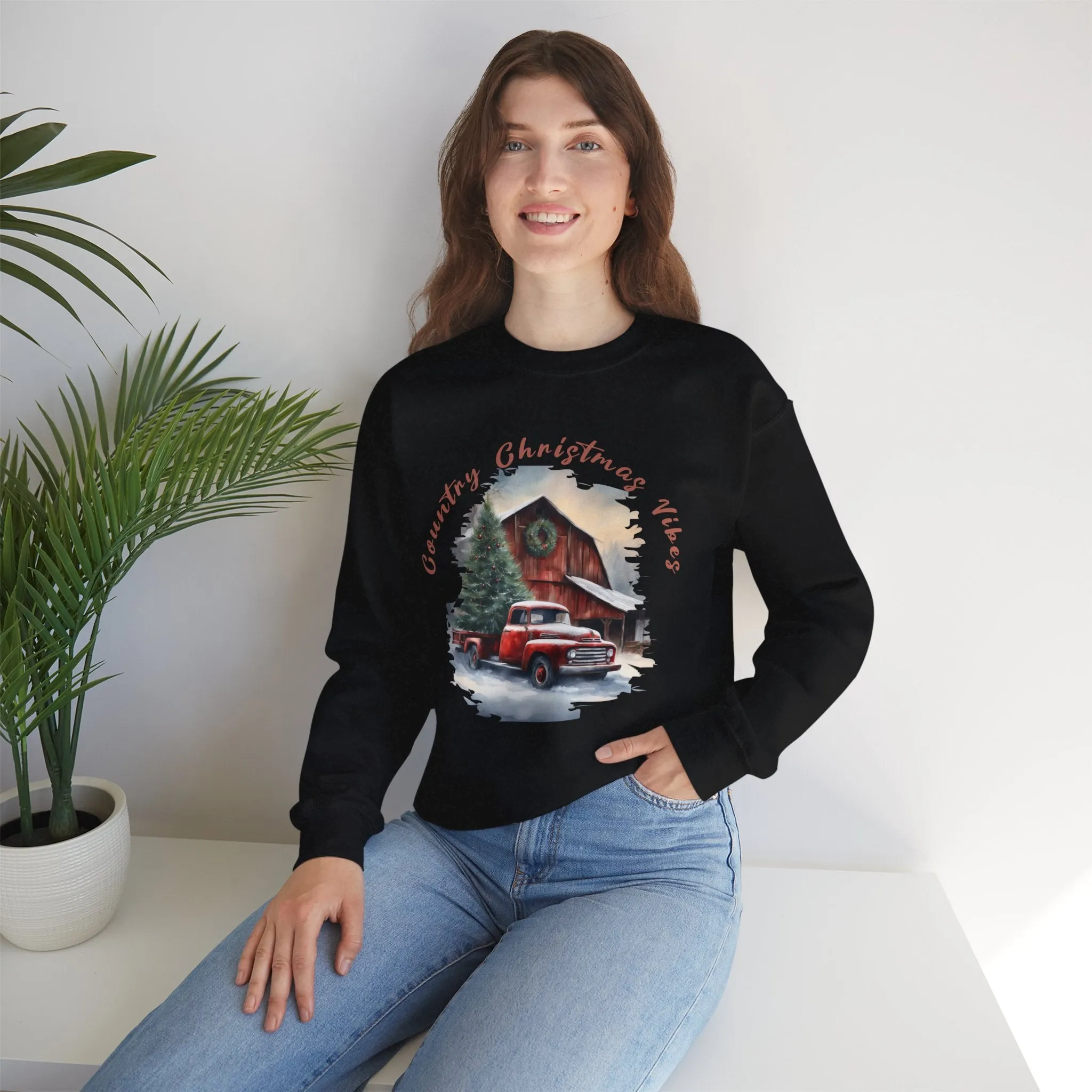 Country Christmas Vibes Sweatshirt, Country Sweater, Christmas Sweater