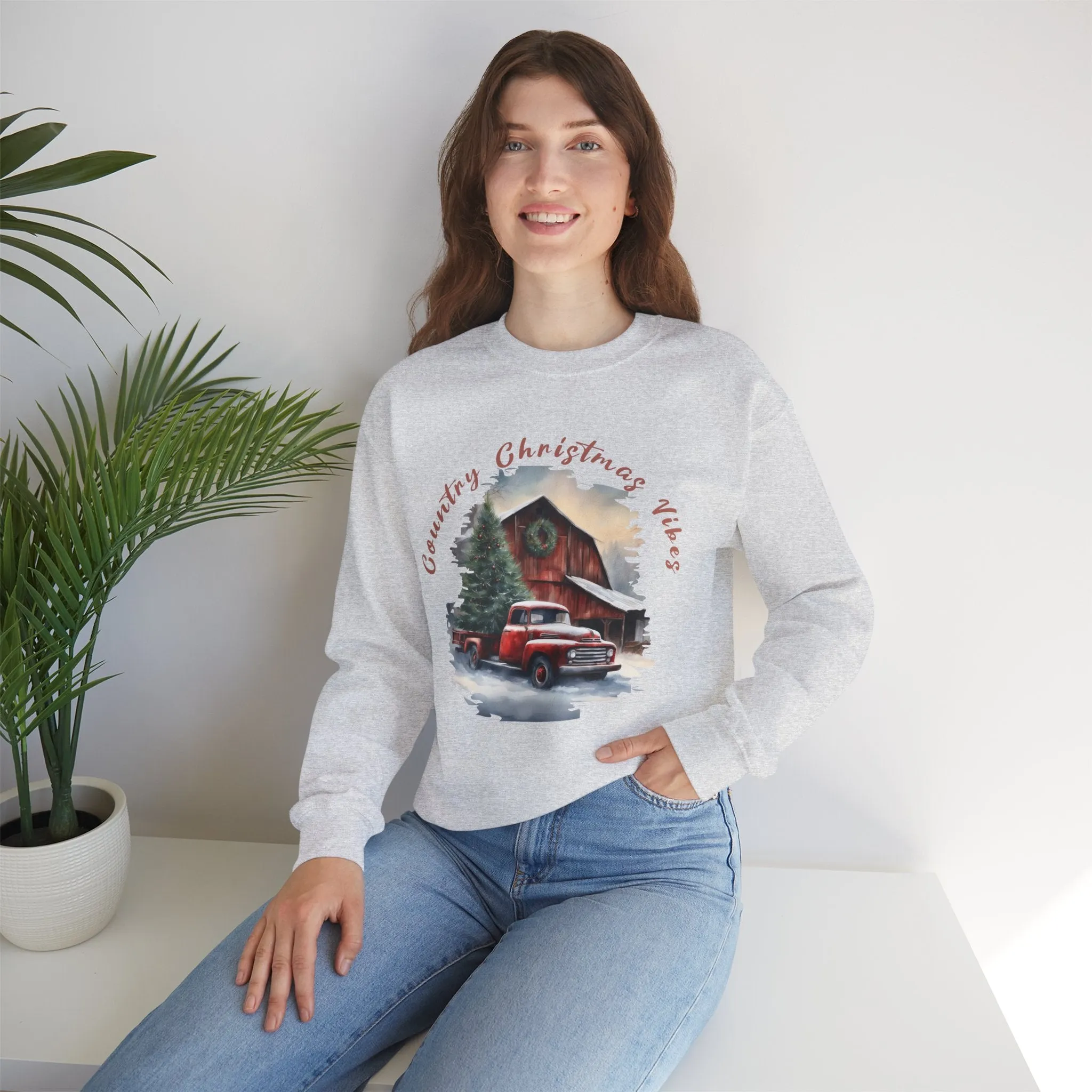 Country Christmas Vibes Sweatshirt, Country Sweater, Christmas Sweater