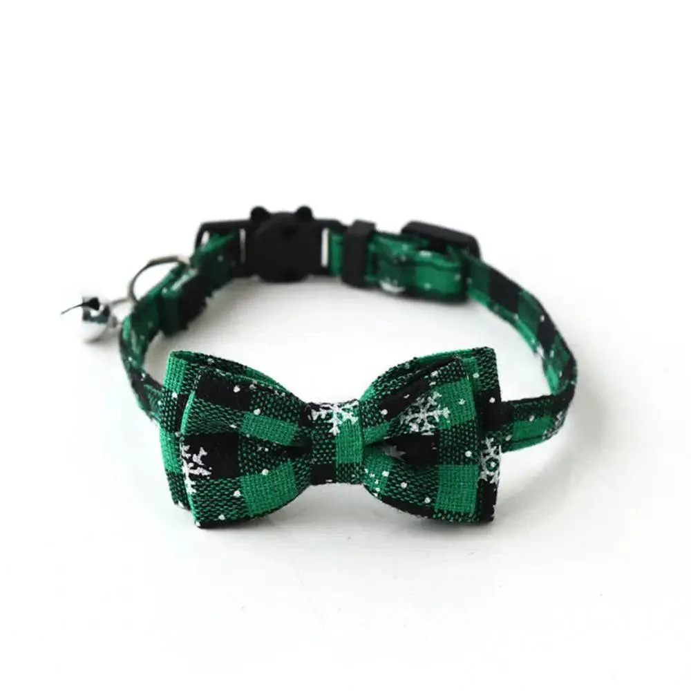 Festive Christmas Pet Collar Tie for Cats & Dogs