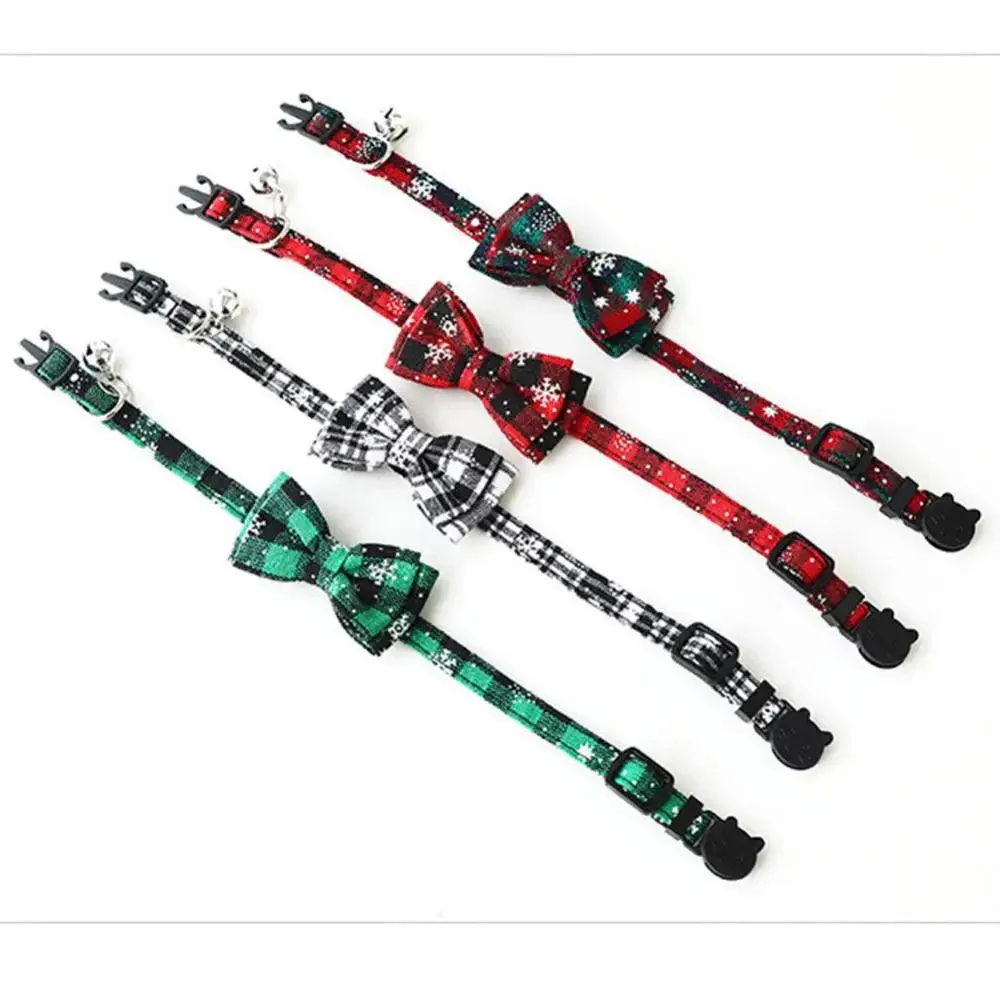 Festive Christmas Pet Collar Tie for Cats & Dogs