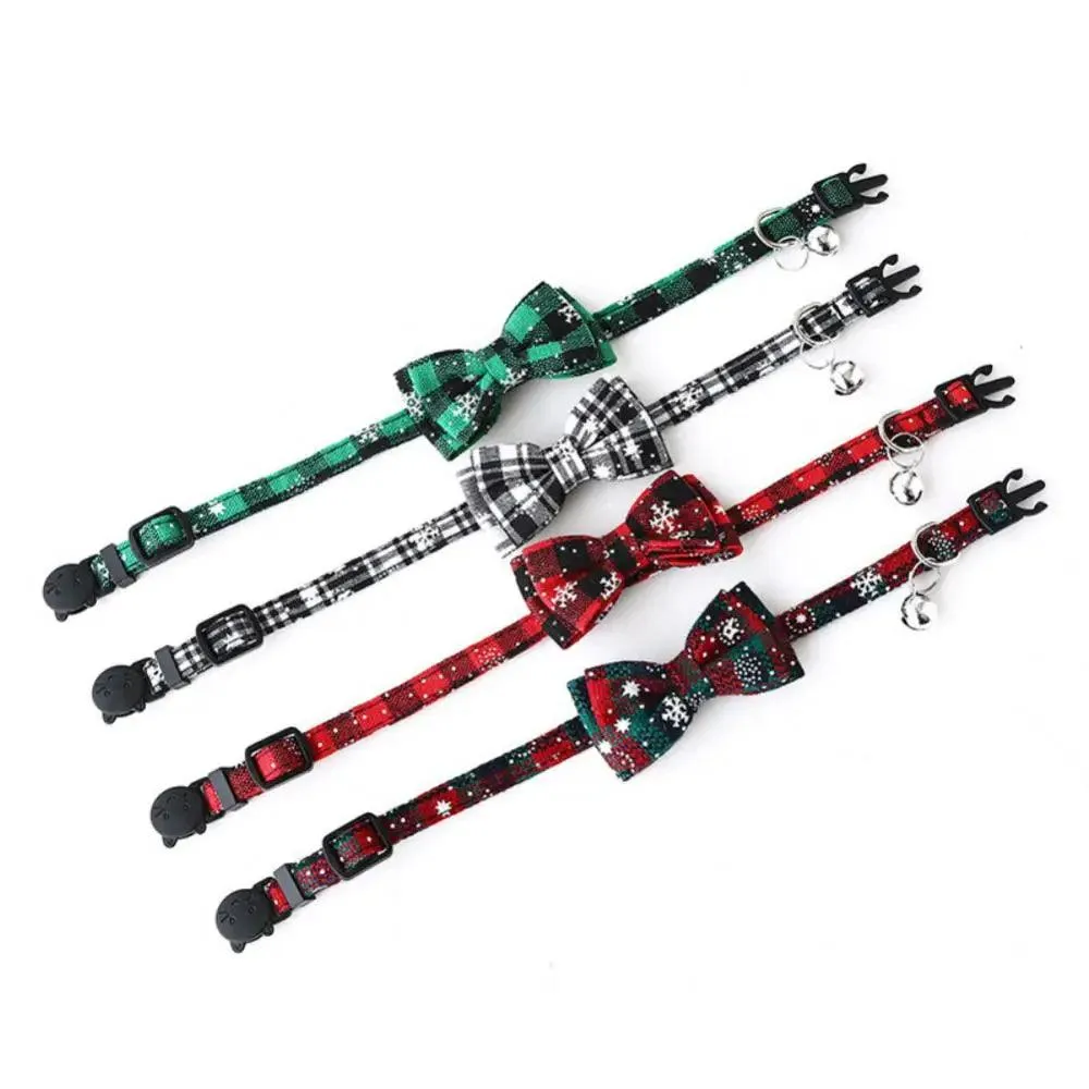 Festive Christmas Pet Collar Tie for Cats & Dogs