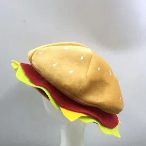 Funny Soft Creative Hamburger Hat