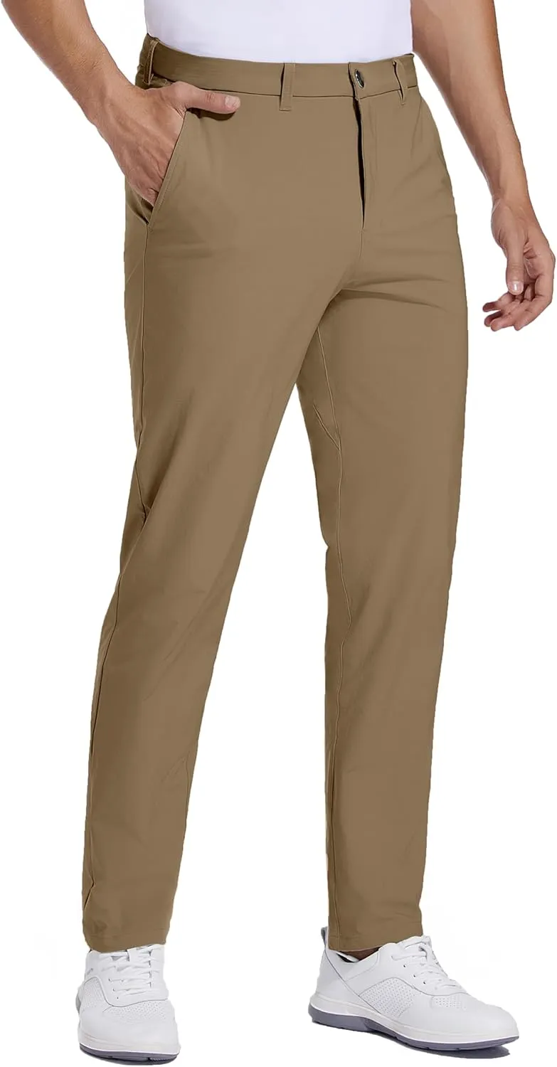 Golf Pants for Men Stretch Dress 30"/32"/34" Pants Quick Dry Lightweight Slacks Trousers for Business Casual Travel