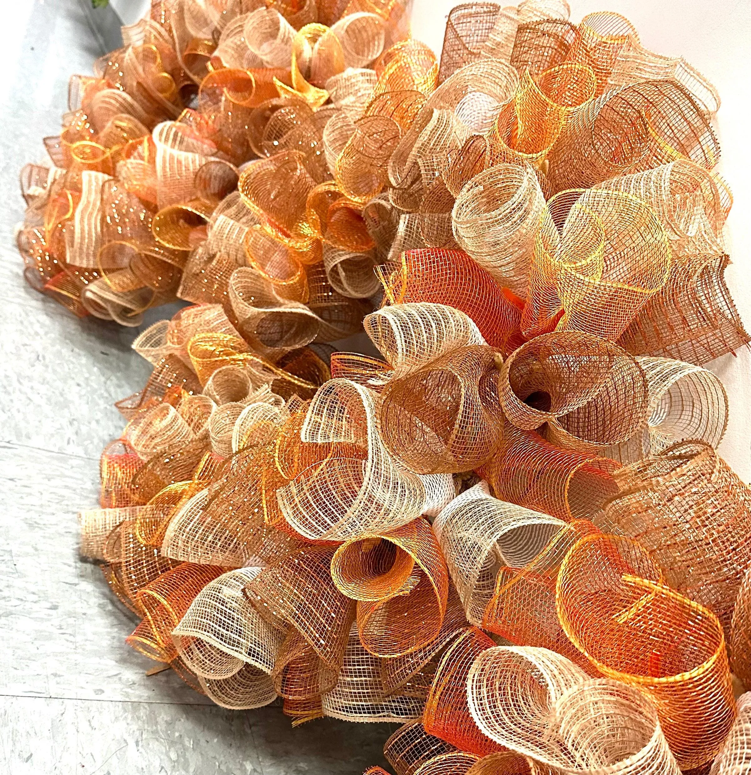 Happy Fall Y'all Wreath | Thanksgiving Deco Mesh Front Door Wreath