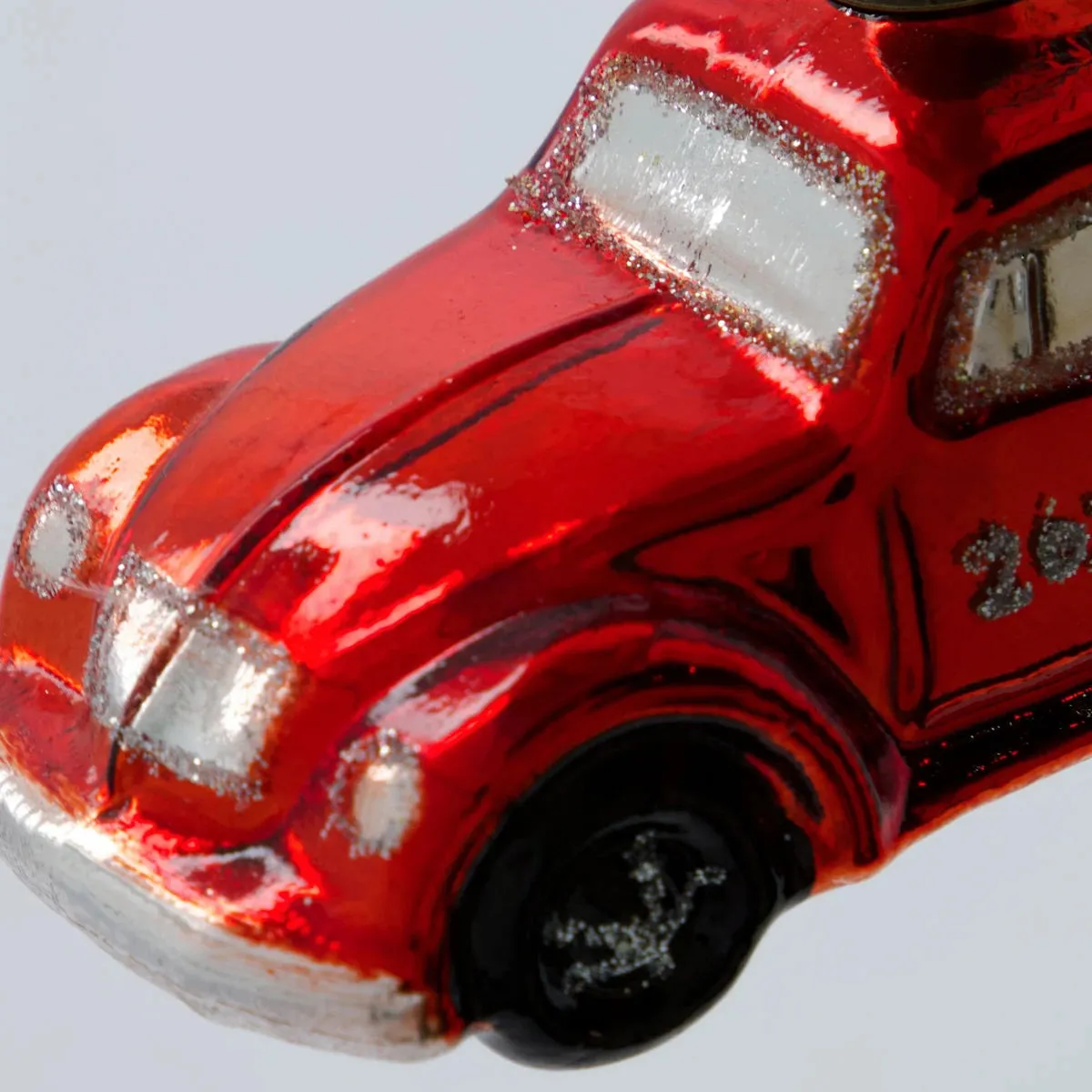 House Doctor Hanging Christmas Car Ornament - Red