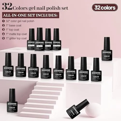 JODSONE 36 PCS Gel Nail Polish Set