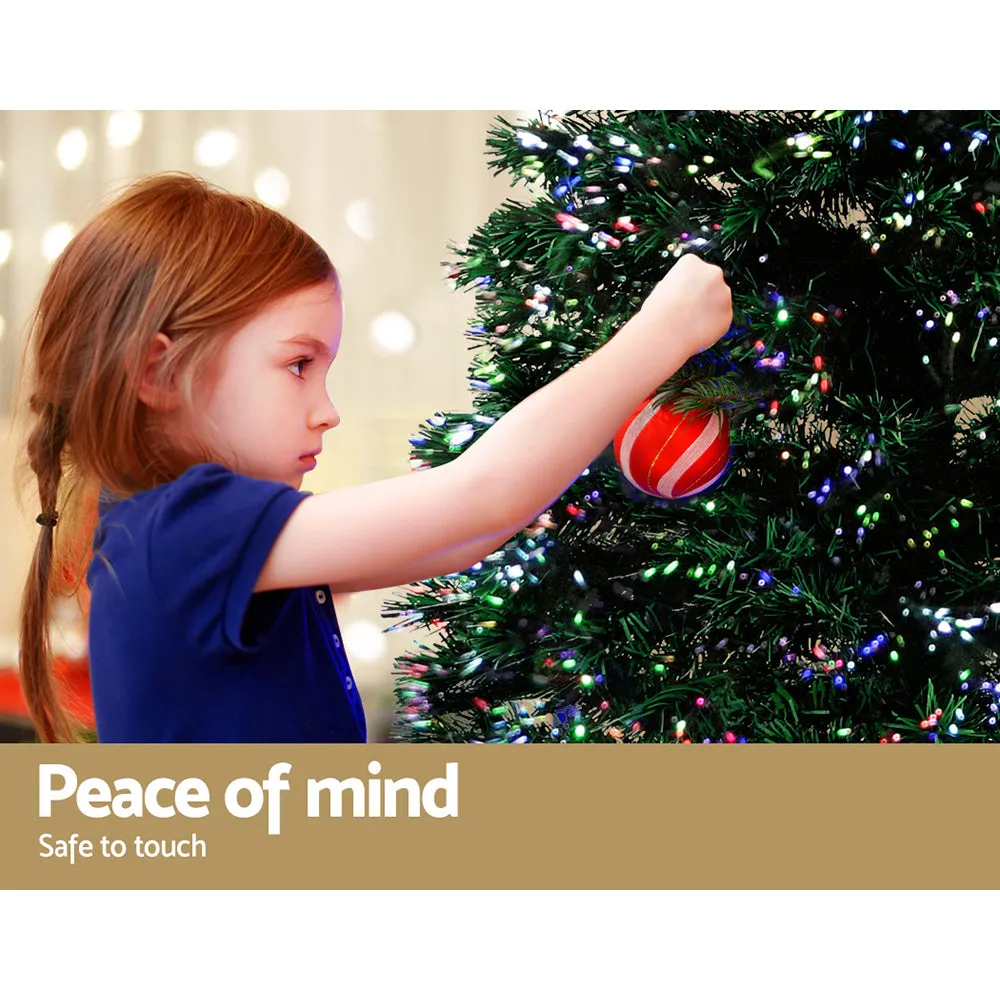Jollys Christmas Tree 1.8M LED Xmas trees Optic Fibre Multi Colour