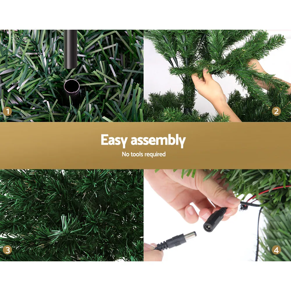 Jollys Christmas Tree 1.8M LED Xmas trees Optic Fibre Multi Colour