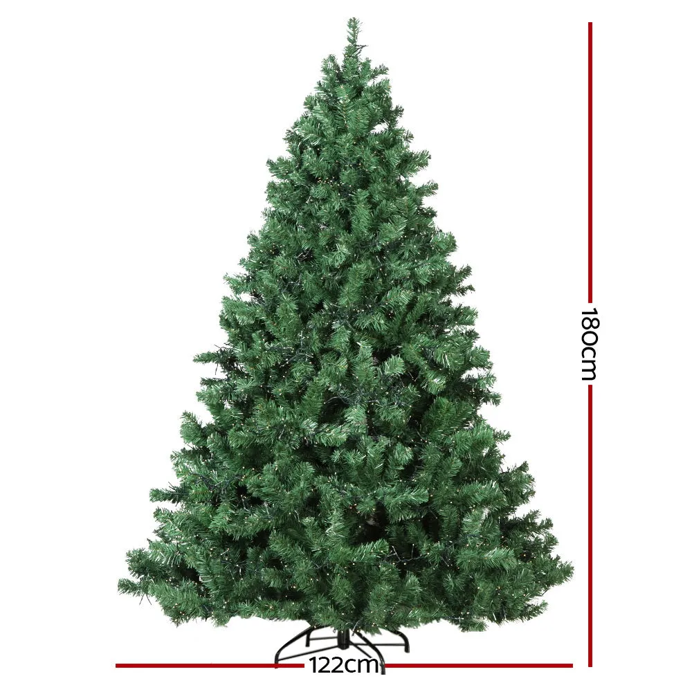 Jollys Christmas Tree 1.8M Xmas Tree 1980 LED Lights 8 Modes Warm White