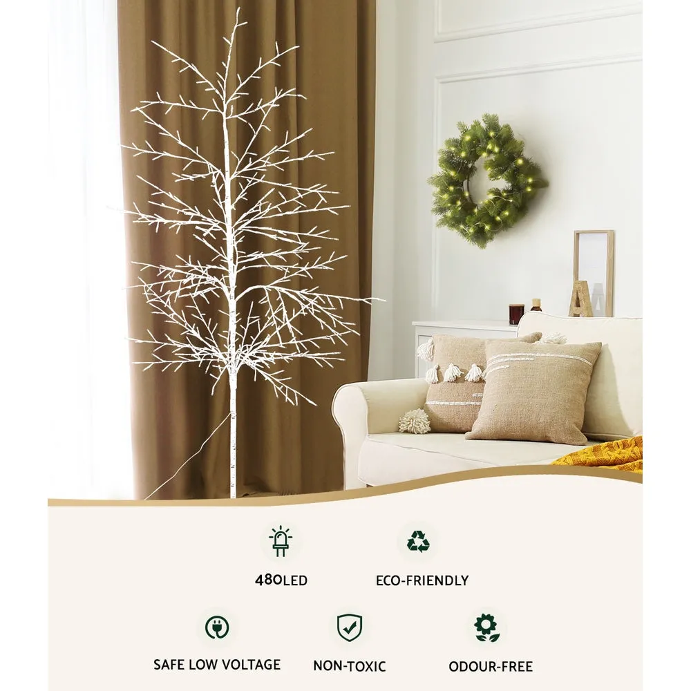 Jollys Christmas Tree 2.1M 480 LED Trees With Lights Warm White