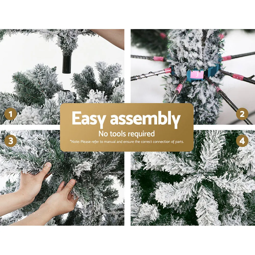 Jollys Christmas Tree 2.1M Xmas Trees Decorations Snowy 1106 Tips