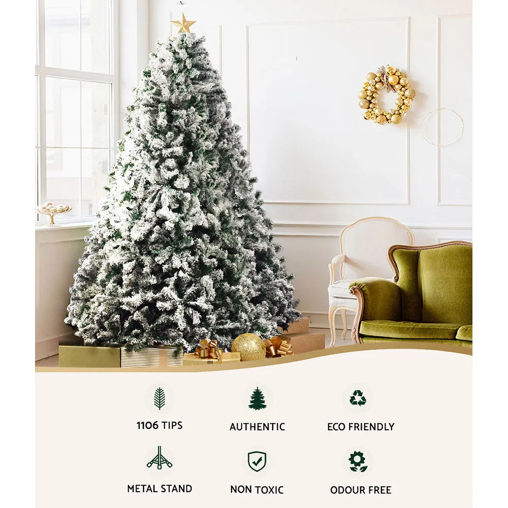 Jollys Christmas Tree 2.1M Xmas Trees Decorations Snowy 1106 Tips