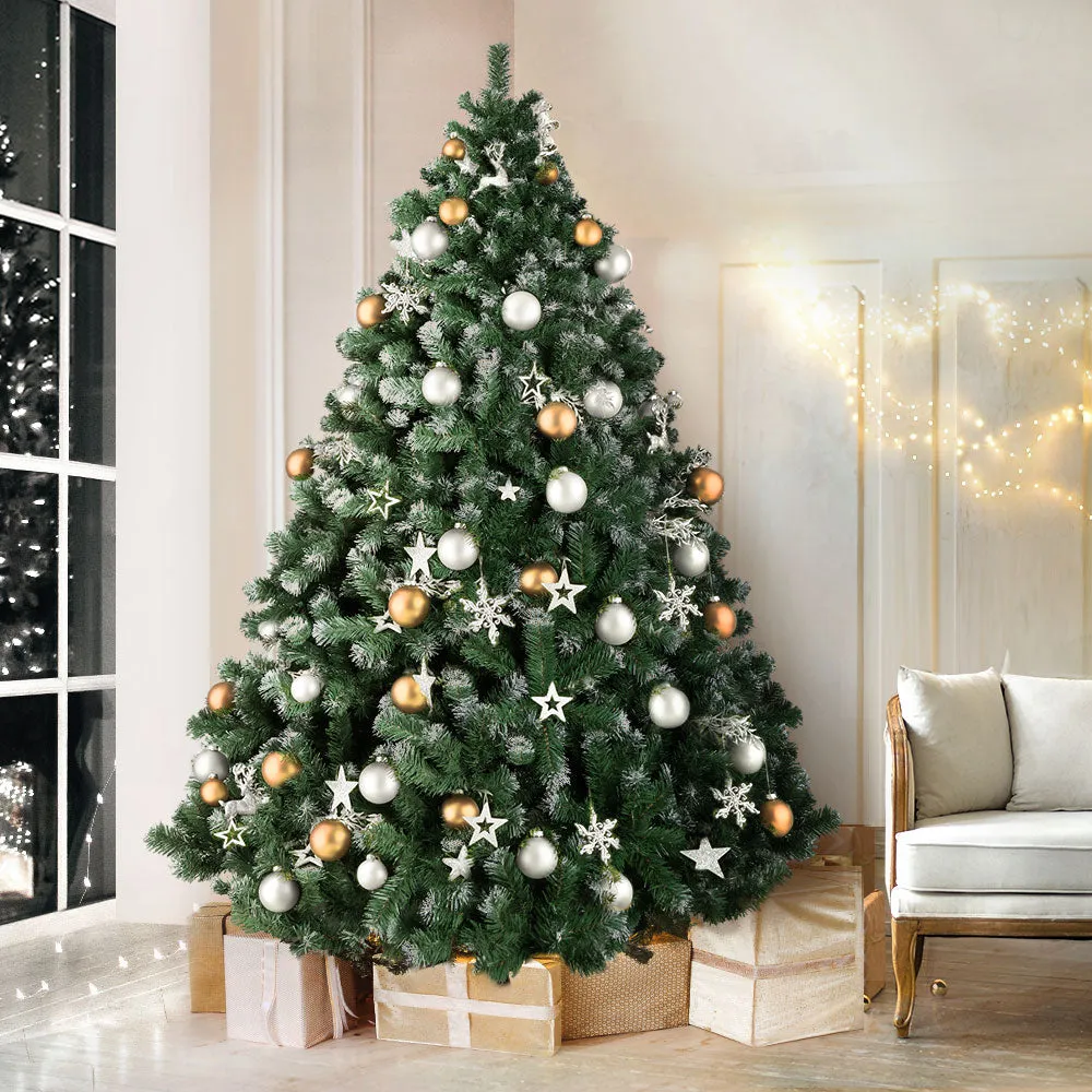 Jollys Christmas Tree 2.1M Xmas Trees Decorations Snowy 1250 Tips