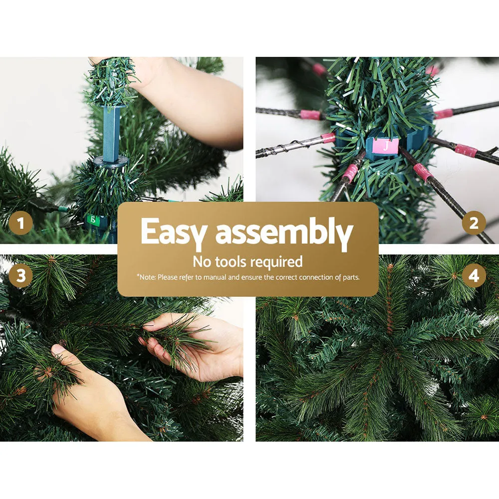 Jollys Christmas Tree 2.4M Xmas Trees Decorations Pine-Needle 2100 Tips