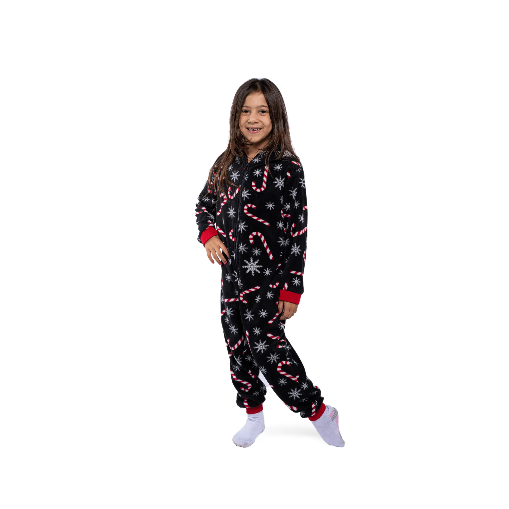 Kids Christmas Salopette (Onesie) - Black