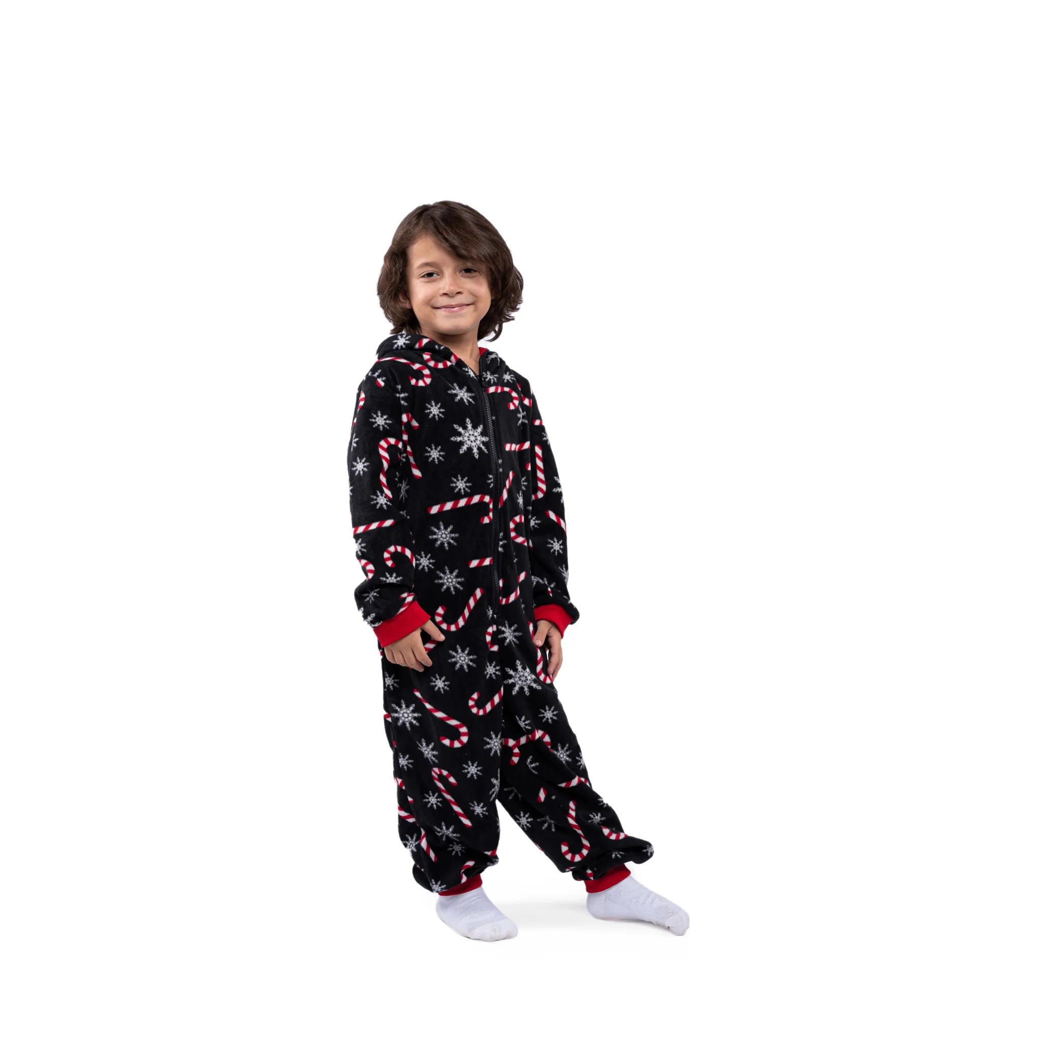 Kids Christmas Salopette (Onesie) - Black