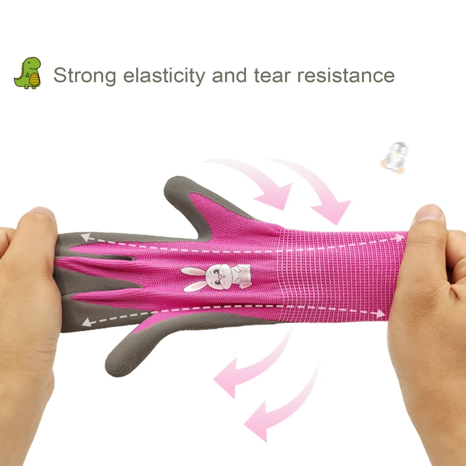 Kids Gardening Gloves ForToddlers Oil Resistant Lightweight Waterproof Safety Breathable Safe Without Odor Durable