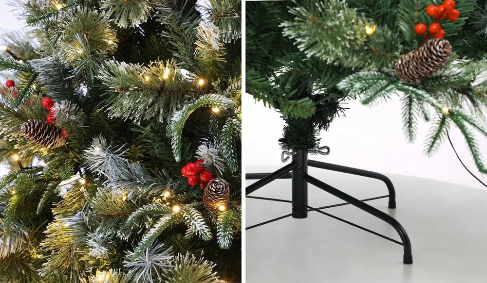 LED Christmas Tree 2.1M 7FT Green White 1210 Tips