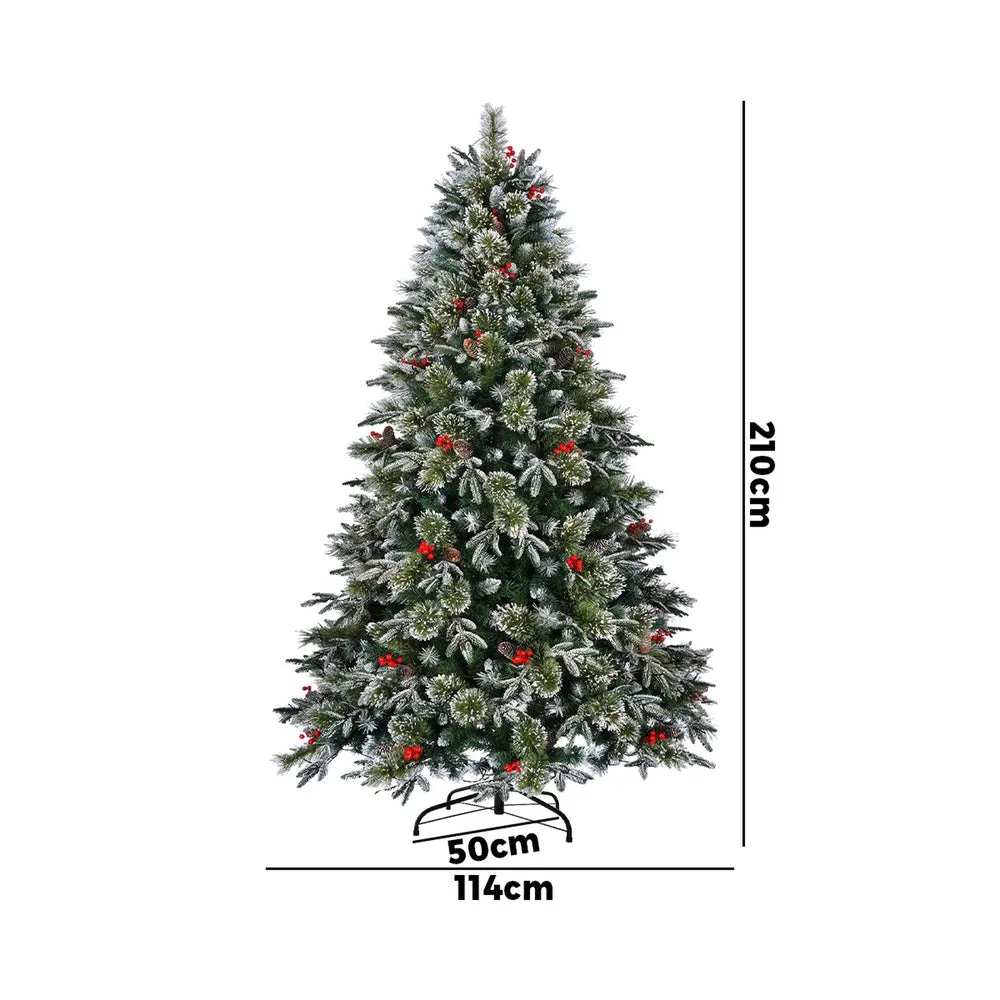 LED Christmas Tree 2.1M 7FT Green White 1210 Tips