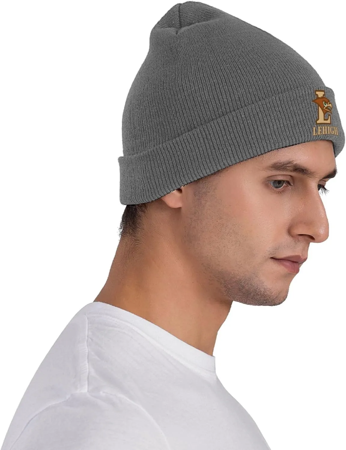 Lehigh University Logo Classic Warm Winter Knit Cap Fleece Lined Beanie Hat