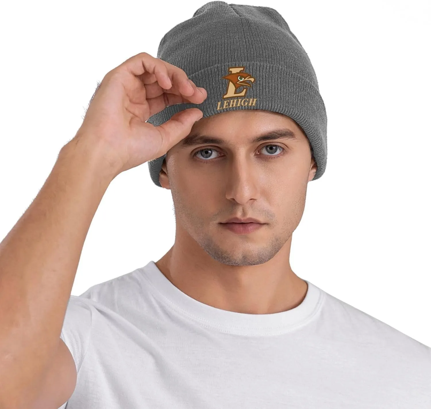 Lehigh University Logo Classic Warm Winter Knit Cap Fleece Lined Beanie Hat
