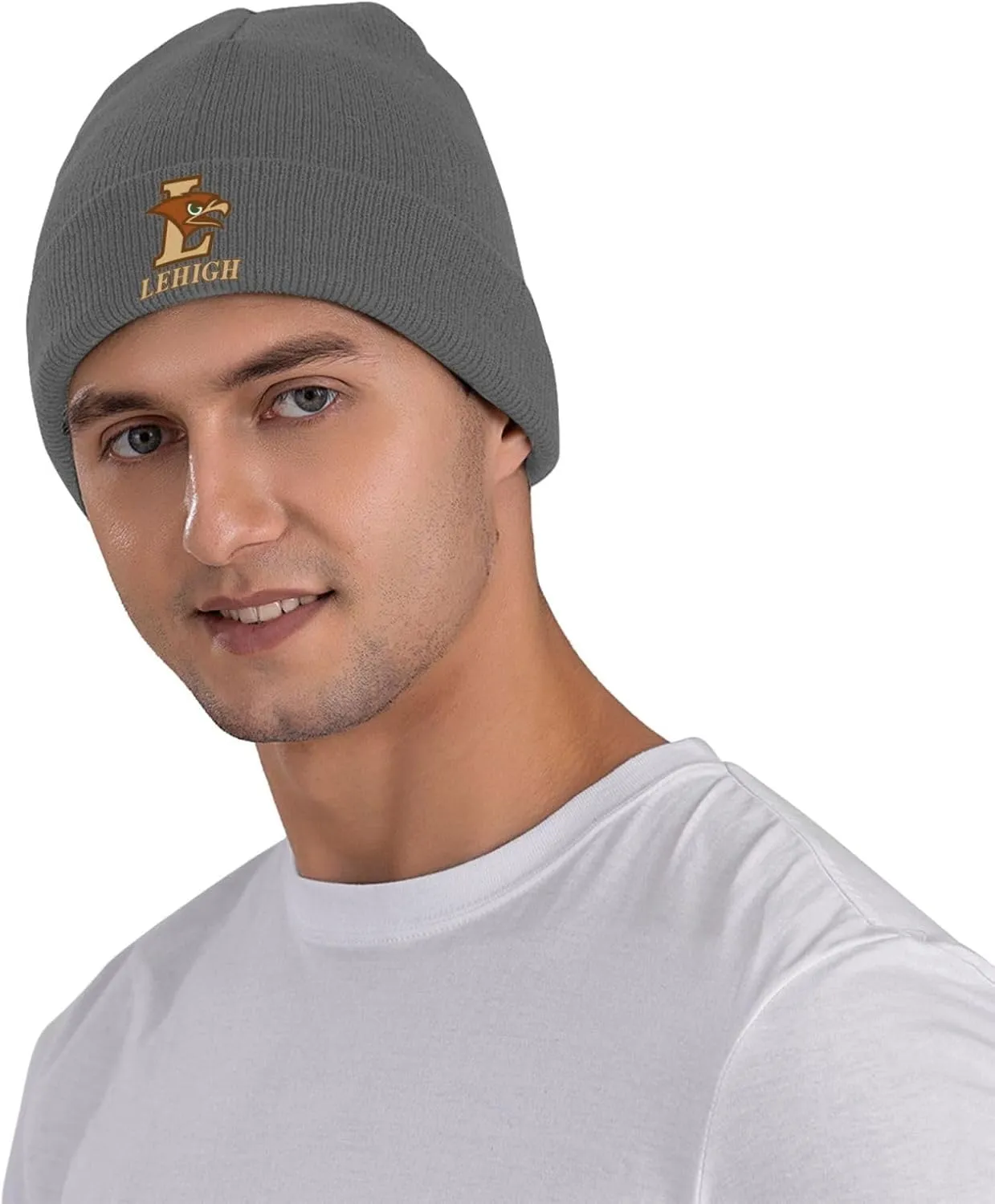 Lehigh University Logo Classic Warm Winter Knit Cap Fleece Lined Beanie Hat