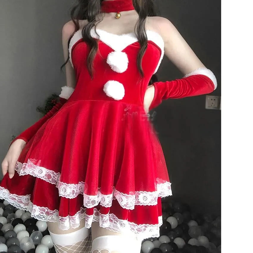 Luxury Santa Bunny Dress Set